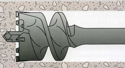 Проломной бур SDS MAX 50x600мм по бетону Проломной бур SDS MAX 50x600мм по бетону